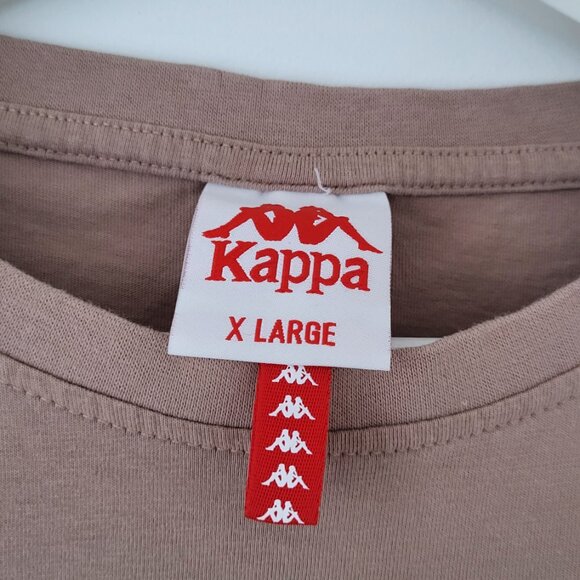 Kappa Graphic T-Shirt XL Brown Desert Camel Print “Always Authentic” Streetwear - Picture 4 of 8
